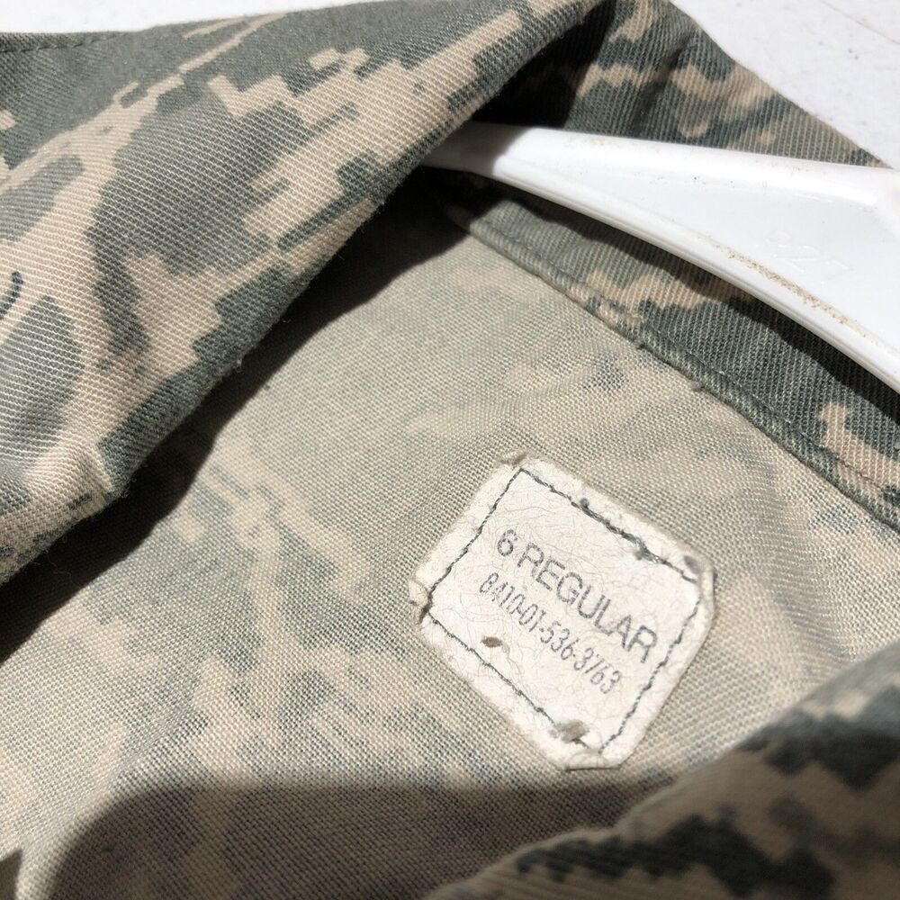 Air Force Utility Womens Size 6R Gray Camouflage Pattern Jacket Coat - Picture 5 of 6
